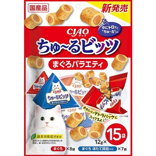 いなば CIAO ちゅ～るビッツまぐろバラエティ 15袋入り
