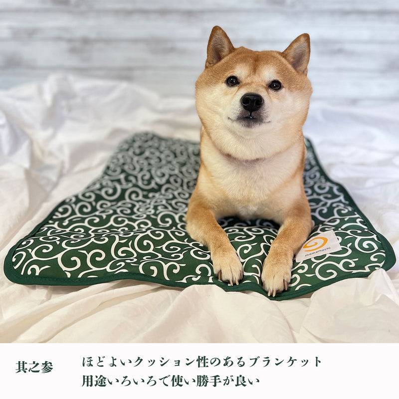 mamemochi 沼る唐草ラウンドベッド & ブランケット  セット〜唐草まみれシリーズ〜