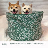 mamemochi 沼る唐草ラウンドベッド & ブランケット  セット〜唐草まみれシリーズ〜