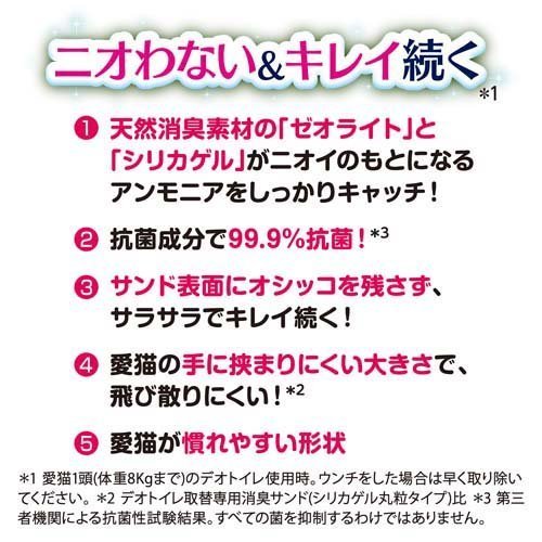 unicharm デオトイレ飛散らない緑茶成分入り・消臭サンド４リットル 約2か月分